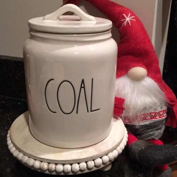 Rae Dunn Other - Rae Dunn Christmas Coal Jar Canister LL